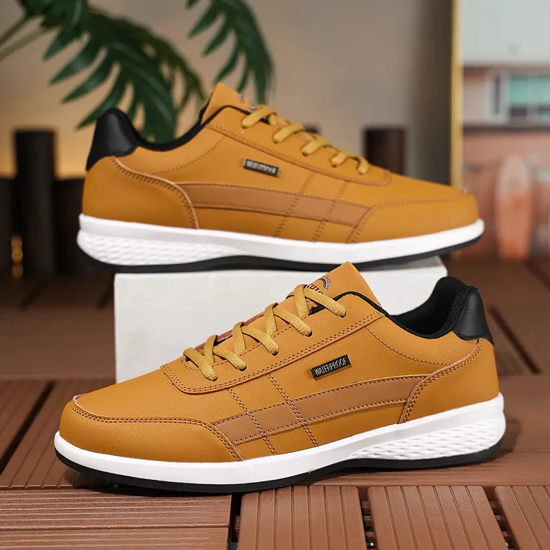 Leather PU Men's Shoes Sneaker - đánh giá và giá Mens Fashion Trainers