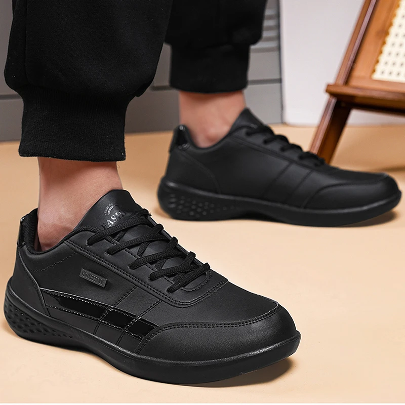 Leather PU Men's Shoes Sneaker - đánh giá và giá Mens Fashion Trainers