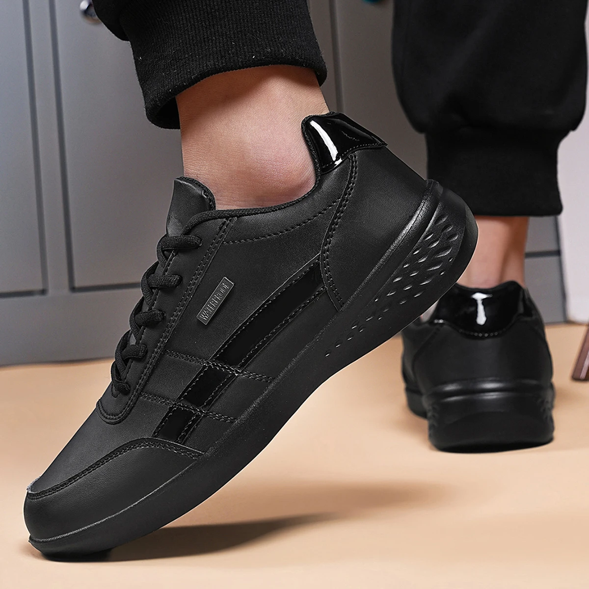 Leather PU Men's Shoes Sneaker - đánh giá và giá Mens Fashion Trainers
