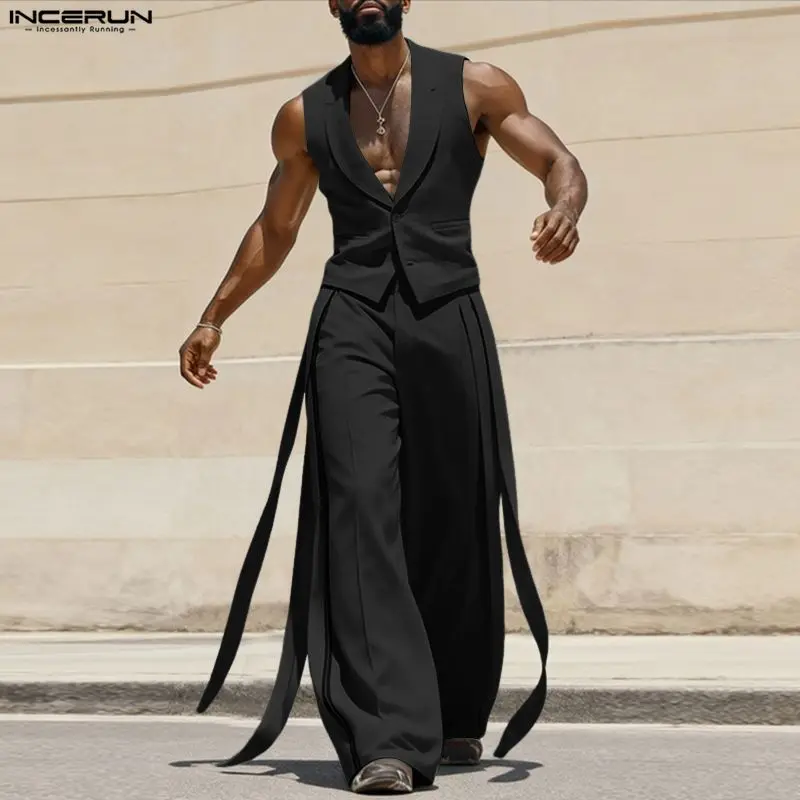 INCERUN Men Sets Solid Color V - đánh giá và giá Mens Fashion Summer