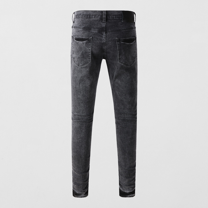 Y2K Fashion Men's Slim Fit Str - đánh giá và giá Men'S Fashion Grey Jeans