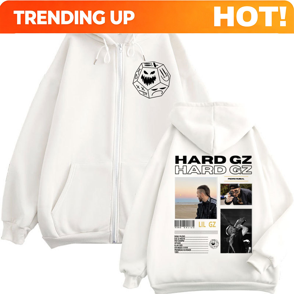 Rapper HARD GZ Tour 2025 Zippe - đánh giá và giá Mens Fashion Zip Up Hoodies