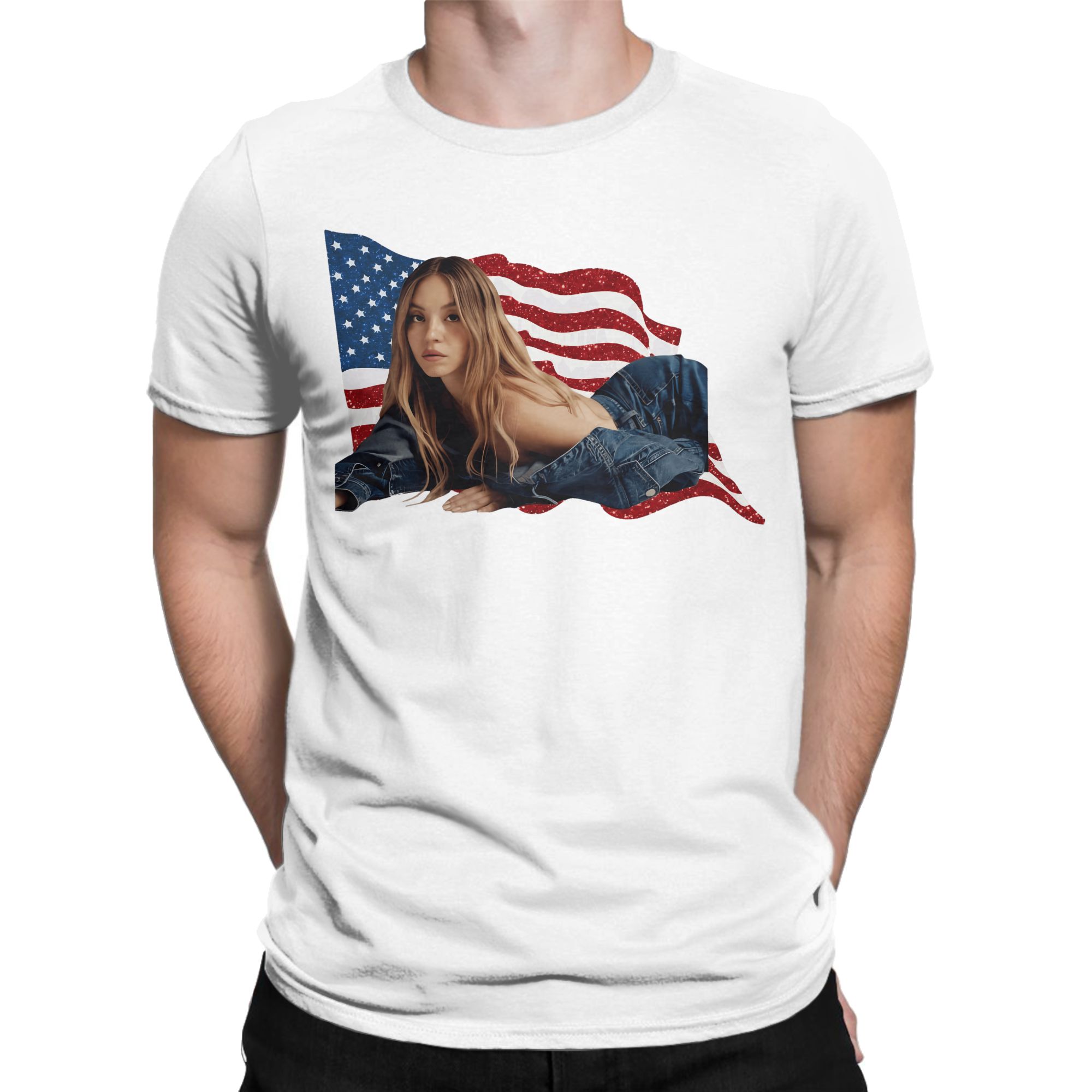 Sydney Sweeney Cotton T Shirt  - đánh giá và giá Men'S Fashion Sydney
