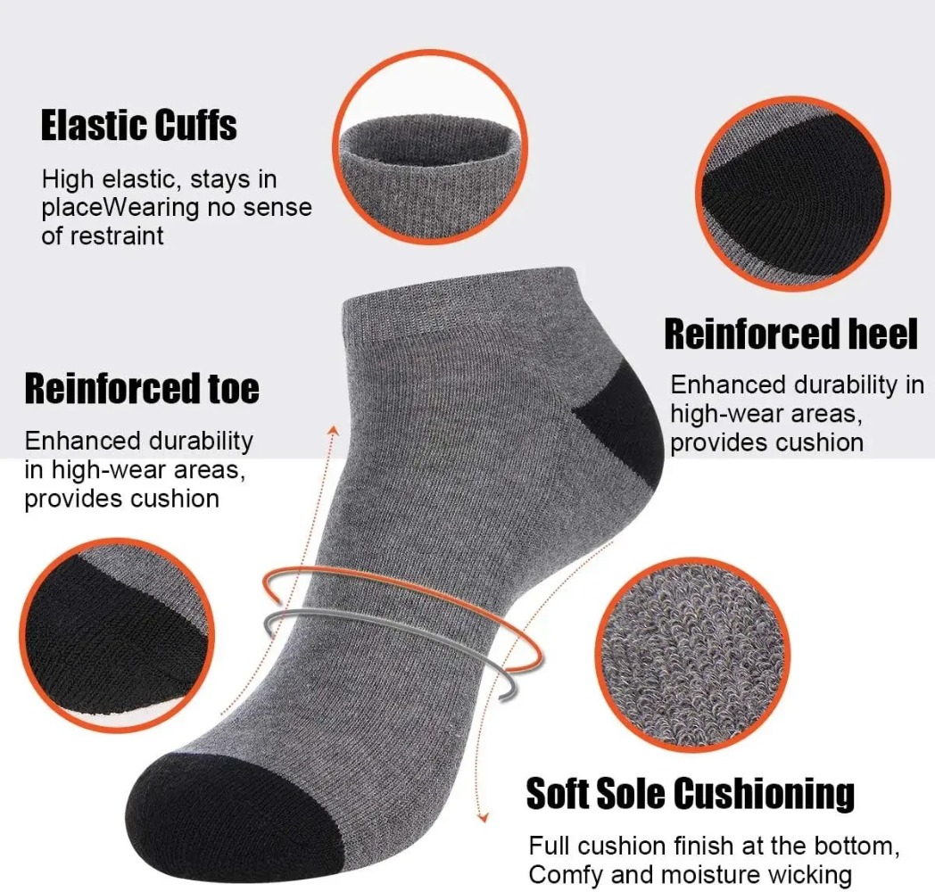 1-10Pairs Breathable Mens Summ - đánh giá và giá Socks Ankle Men