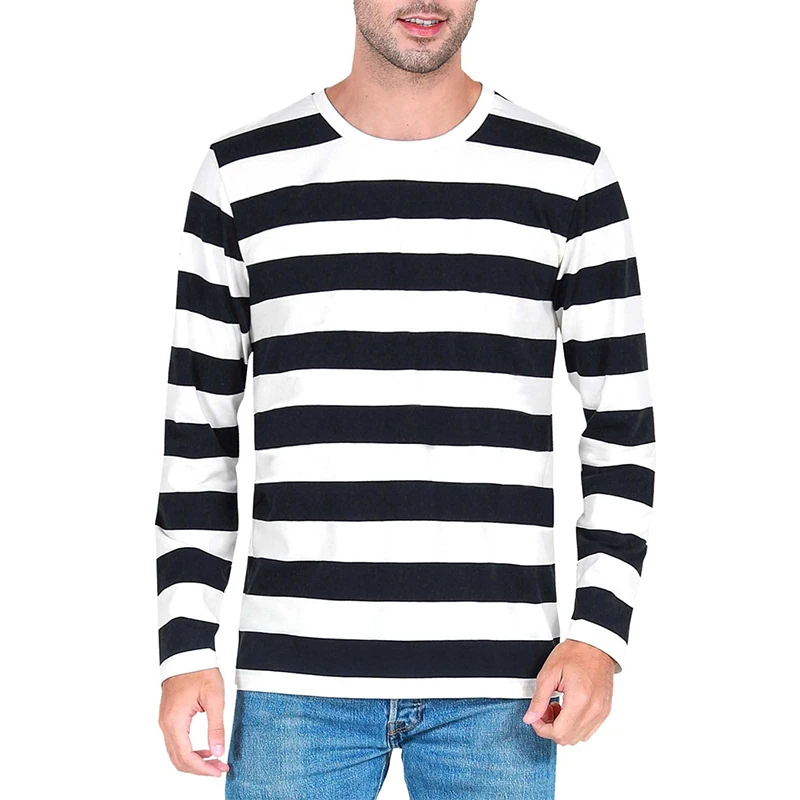 Fashion Contrast Stripe 3D Pri - đánh giá và giá Men'S Fashion T Shirts