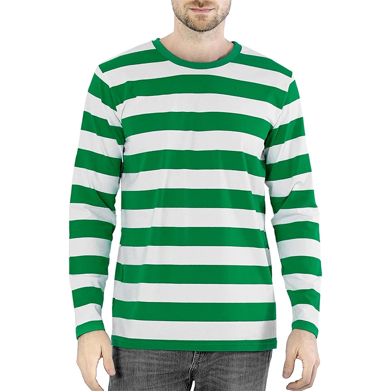 Fashion Contrast Stripe 3D Pri - đánh giá và giá Men'S Fashion T Shirts