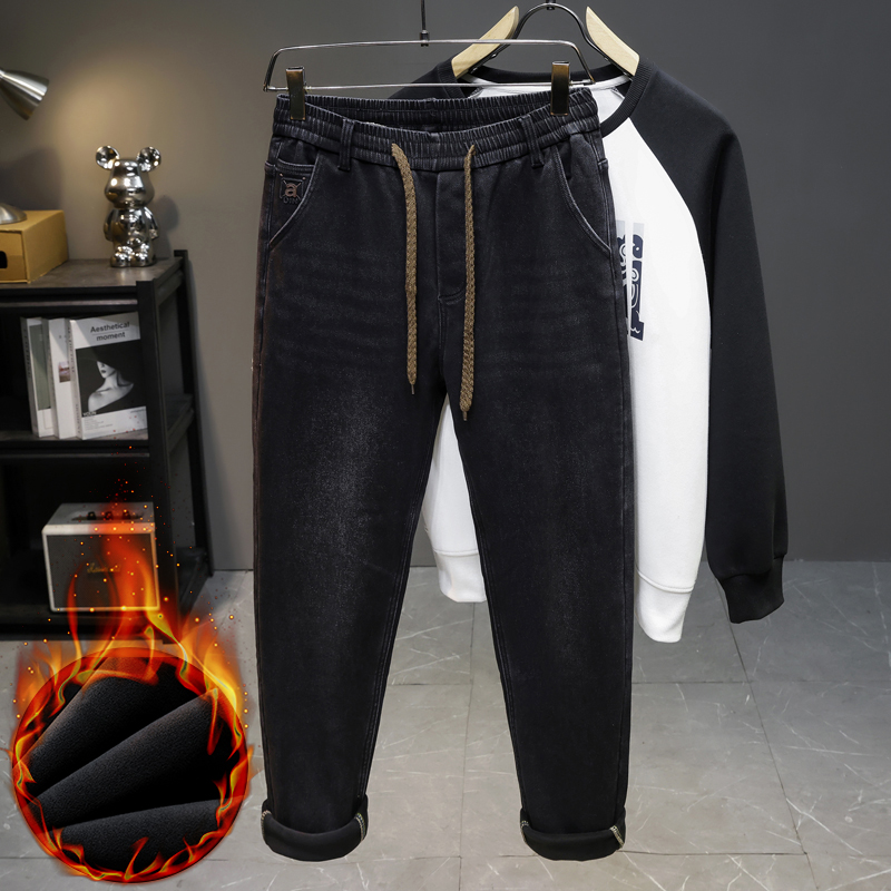 Men Winter New Fleece Jeans El - đánh giá và giá Men'S Fashion Grey Jeans