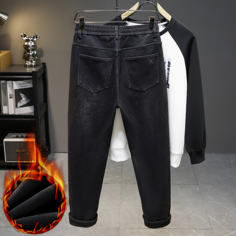 Men Winter New Fleece Jeans El - đánh giá và giá Men'S Fashion Grey Jeans