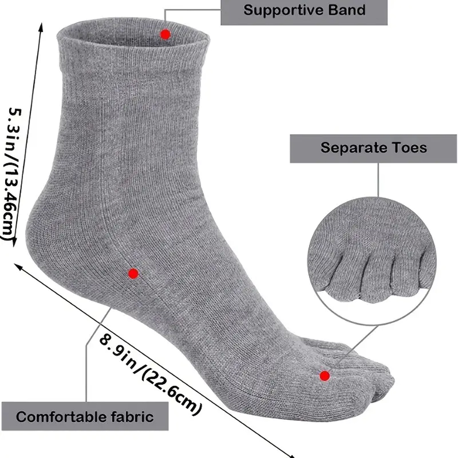 1/5/12 Pairs Unisex Cotton Toe - đánh giá và giá Socks Ankle Men